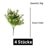 0811 Kunstbloemen, 140 bundels kunstbloemen, outdoor, weerbestendig, als echte , balkonplant voor buiten, balkonbak, tuin, buiten
