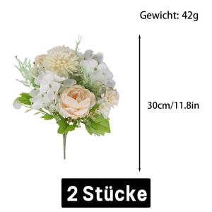 Artificial Flowers Pioenrozen, kunstbloemen, decoratie, bruiloft, boeket, , kunstbloemen, echt gevoel, wit boeket 1013