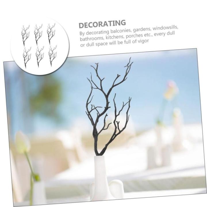 6 stuks Halloween-decoratie-simulatietakken, emulatietakken, vervalsing, Halloween-party, Halloween-decoratie, herfstdecoratie, slinger, boomtakken, zelf maken, kunststamdecoraties