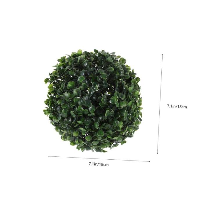 2st Simulierter Mailänder Ball Rundes Kunstgrün Nachgemachter Grasball Simulation Grasball Hängender Grasball Künstliches Aufhängen Hängendes Gras Gartenkugeln Plastikblume G