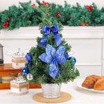 Weihnachtsbaum Geschmückt Weihnachtsbaum Klein Geschmückt Weihnachtsdeko Mini Geschmückter Weihnachtsbaum Künstlich Kleiner Weihnachtsbaum Tisch Tannenbaum für Weihnachten Dek