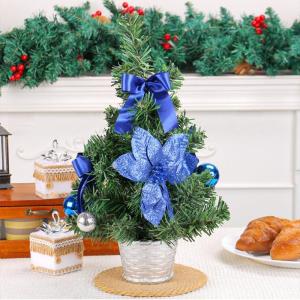 Weihnachtsbaum Geschmückt Weihnachtsbaum Klein Geschmückt Weihnachtsdeko Mini Geschmückter Weihnachtsbaum Künstlich Kleiner Weihnachtsbaum Tisch Tannenbaum für Weihnachten Dek