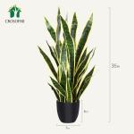Künstliche Schlangenpflanze 89,9 cm künstlicher Sansevieria-Baum mit 32 Blättern, perfekte künstliche Schwiegermutter im Topf für Innenbereich
