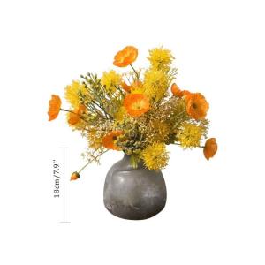 Kunstblumen Gefälschte Blumen-künstliche Blumen-Seiden-Plastikblumenstrauß-geeignet für Familien-Wohnzimmer-Garten-Party-Festival-Dekoration für jeden Anlass