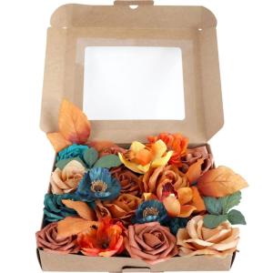 Künstliche Rose Blume für Hochzeit Party Dekoration Faux Seide Blumen mit Stiel