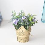 3 stuks kunstbalkonplanten, violet, zijden bloemen, camelia, planten, voor buiten, bloemstukken, , decoratieve als echt plastic boeket voor decoratie