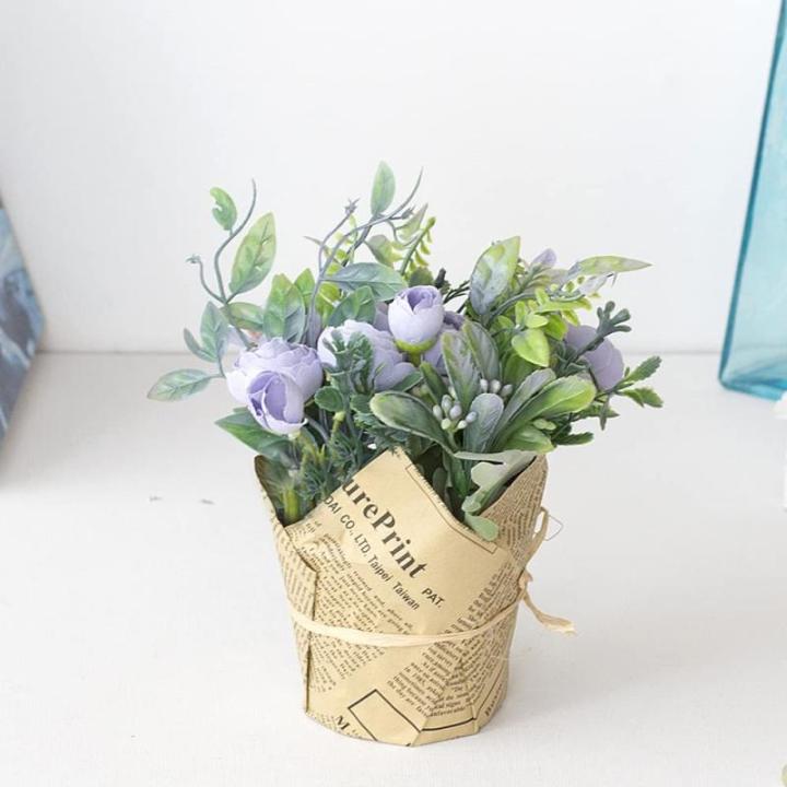 3 stuks kunstbalkonplanten, violet, zijden bloemen, camelia, planten, voor buiten, bloemstukken, , decoratieve als echt plastic boeket voor decoratie