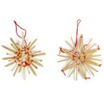 68-delige strosterrenset - kerstboomornament - strokerstboombedel - natuurlijke kerstboomhanger - kerstdecoratie