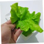 3 Sätze PVC-Salat Hochzeitsdekoration Hochzeitdeko Salattrappe Gemüseprop Salatmodelle Künstliches Salatblatt Grün Künstlicher Salat Künstliche Salatverzierungen Green 2 Stü