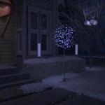 LED Weihnachtsbaum Lichterbaum Weihnachten Christbaum für Außenbereich geeignet 200 LEDs Blau-Weißes Licht Kirschblüten 180 cm