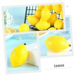 30 STK Mini-zitronenimitat Künstlich Gefälschte Hawaiianische Früchte Partydekorationen Zitronen-sommerdekor Mini-Zitronen-Requisite Lebensechte Frucht Yellow PVC