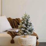 Weihnachtsbaum, Künstlicher Weihnachtsbaum mit grau-goldene Zweige, Mini Kleiner weihnachtsbäume Geschmückt künstlich Tisch Tannenbaum Geschmückter Christmas Tree Christbaum W