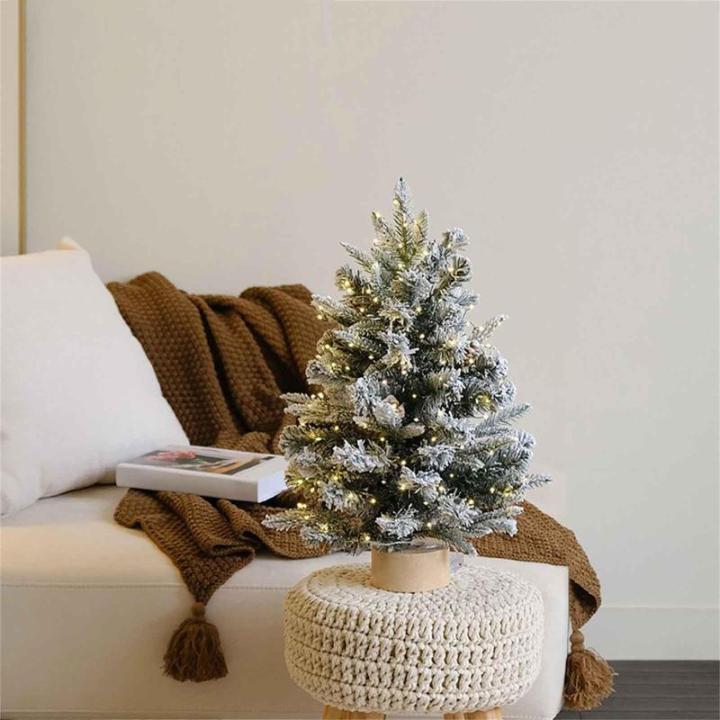 Weihnachtsbaum, Künstlicher Weihnachtsbaum mit grau-goldene Zweige, Mini Kleiner weihnachtsbäume Geschmückt künstlich Tisch Tannenbaum Geschmückter Christmas Tree Christbaum W