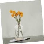 1stk Simulierte Kugelchrysantheme Künstliche Hortensien Chrysanthemensträuße Grünes Dekor Blumenstraußdekoration Zum Selbermachen Dekor Für Zu Hause Schmücken Orange Plastik