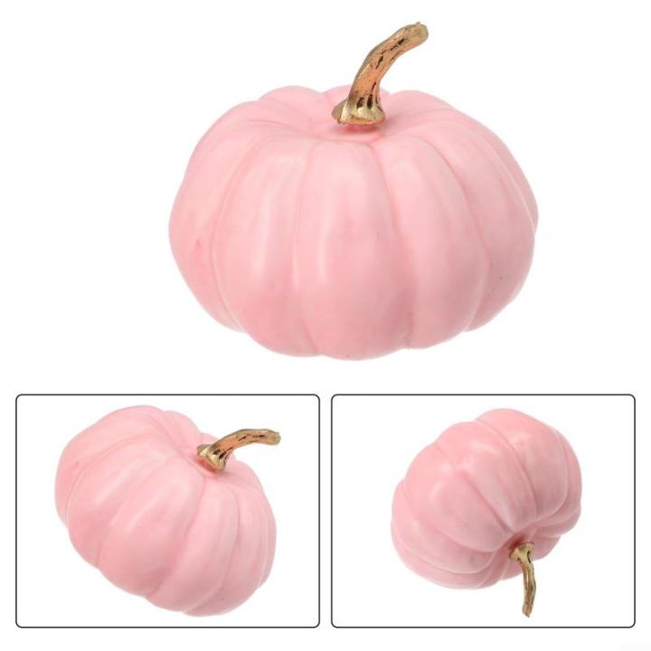 Künstlicher Jute-Kürbis für Thanksgiving-Dekoration, verschönern Sie mühelos die Herbstästhetik Ihres Hauses (Rosa)