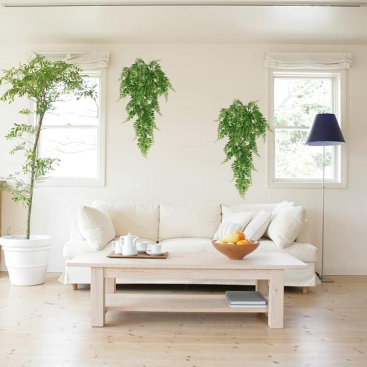 4 stuks groene kunstmatige hangende planten plastic planten nep klimop wijnstok nep-planten, kunstmatige trailing planten voor muur indoor buiten tuin bruiloft wanddecoratie