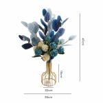 Kunstblumen Künstliche Blumen, künstliche Blumendekoration, Ornamente, Seidenblumenstrauß mit Vasen für Tischaufsatz im Wohnzimmer für jeden Anlass