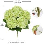 Grote hortensia, kunstbloemen, lichtgroen, realistische hortensia, boeket, kunstbloemen, zijde, hydrangea, bloemstukken, echte touch, kunsthortensia voor bruiloft, kantoor, café, 