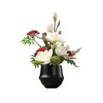 Kunstblumen Tischblumenarrangement für den Innenbereich – 41 cm x 54 cm große Kunstpflanze für die Schreibtischdekoration im Wohnzimmer – Keramikvase für jeden Anlass