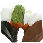 ceramic ornaments 2 Stück künstliche Kunstblumen, Haushaltsdekoration, Blumenstrauß, Dekorationen, Hochzeit, Heimdekoration, simulierte Ornamente, gefälschte Magnolien-Blumen-S