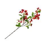 Hortensie, künstliche Blume, einzelne künstliche Hortensie, Blumenstrauß, Blumenarrangement, Dekoration für Zuhause, DIY, Hochzeit, Tafelaufsatz (Rot)