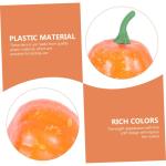 7 Sätze Künstlicher Kürbis Halloween-wohndekoration Tischplatte Kleiner Kürbis Halloween-Kranz Blumendekoration Herbstdeko Mini-dekor Heimdekorationen Plastik Yellow 10 Stück 
