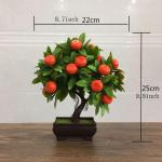 Kunstblumen Künstliche Obst-Topfpflanze, Kunst-Mini-Kunststoff-Obstpflanzen, Kunstpflanzen im Topf, für Geschäft, Büro, Zuhause, Tischdekoration für jeden Anlass