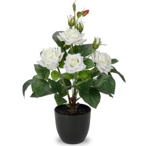 Kunstbloemen, rozenstruik, , kunstrozen in pot, rozenstruik, decoratie, woonkamer, balkon, terras, tuin, bruiloft