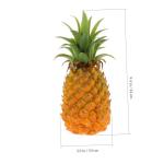 2St simulierte Ananas-Ornamente Küchensimulation Ananas realistische gefälschte Ananasornamente Ananas Attrappe für Schaufenster Kunst Ananas für Hausdekoration Spielzeug Harz