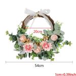 Frühling Sommer Sonnenblumen Rose Kranz Handgemachte Künstliche Girlande für Front Tür Wand Hochzeit Party Decor
