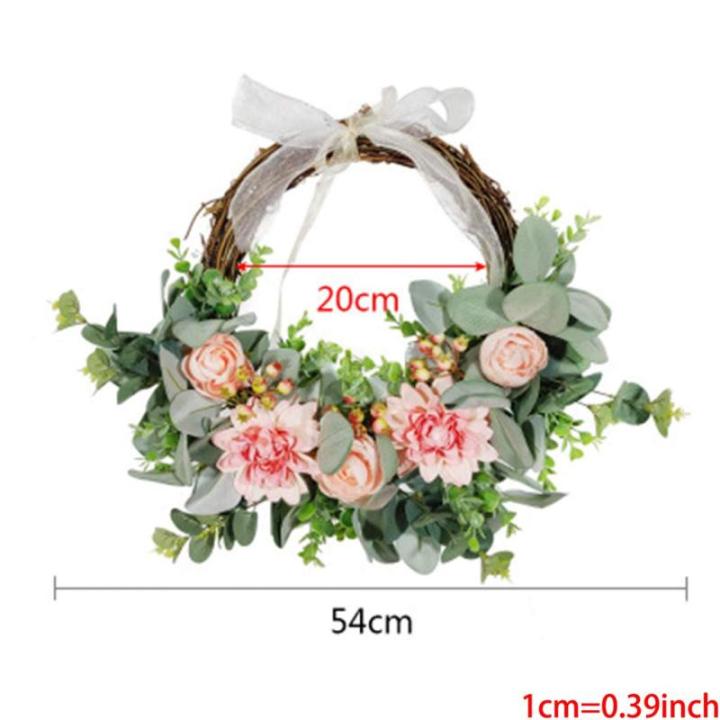 Frühling Sommer Sonnenblumen Rose Kranz Handgemachte Künstliche Girlande für Front Tür Wand Hochzeit Party Decor