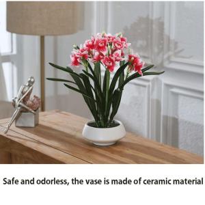 Kunstblumen Simulations-Fälschungsblume, künstliche Bonsai-Pflanzen mit Keramiktopf, Narzissen-Blumenarrangements für Hochzeitsfeiern zu Hause für jeden Anlass