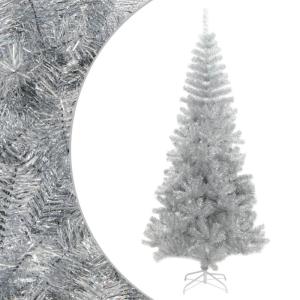 Christbaum künstlich,USB Weihnachtsbaum,Tannenbaum,Künstlicher Weihnachtsbaum mit Ständer Silbern 240 cm PETchristmas Tree,Weihnachtsbaum mit Beleuchtung,