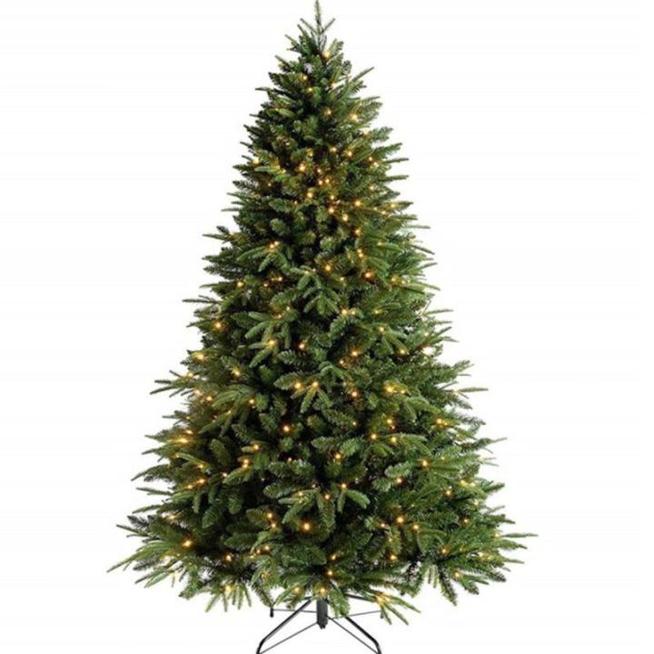 Künstliche Weihnachtskiefer, Schneebedeckter Weihnachtsbaum Mit Metallständer, Künstlicher Weihnachtsbaum for Zuhause, Büro, Außen- Und Innendekoration, Einfache Montage, 2,4 