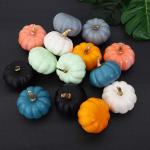 Künstlicher Jute-Kürbis für Thanksgiving-Dekoration, verschönern Sie mühelos die Herbstästhetik Ihres Hauses (Orange + Schwarz + Weiß + Blau + Rosa + Hellgrau + Hellgrün + 