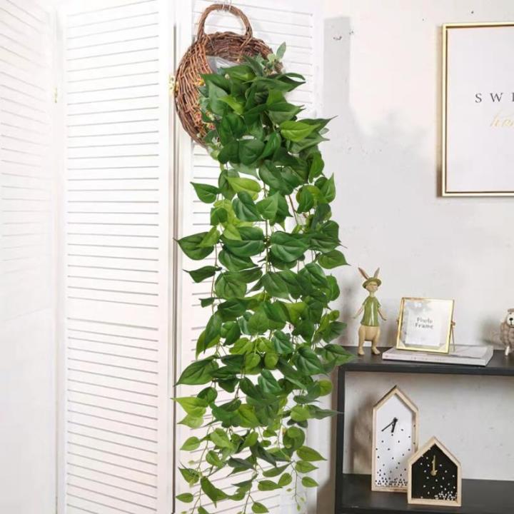 Kunstmatige hangplanten, hangende kunstplant, decoratieve plant, groene planten voor vierwand, woondecoratie