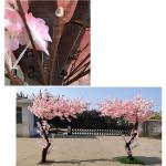 Kunstmatige Kersenbloesem Bomen Kunstmatige Kersenbloesem Bloem Bomen, Roze Zijde Kersenbloesem Bomen voor Bruiloft Thuis Japanse Kawaii Kamer Decor Roze (Size : 2x2m/6.6x6.6ft)