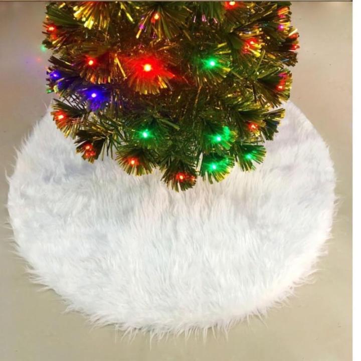 Christmas Tree Skirt Weihnachtsbaumrock, Weihnachtsbaum-Szene, Dekoration, Baumrock, Weißer Pelz-Weihnachtsbaumrock Im Meeresstil Decke Weihnachtsbaum