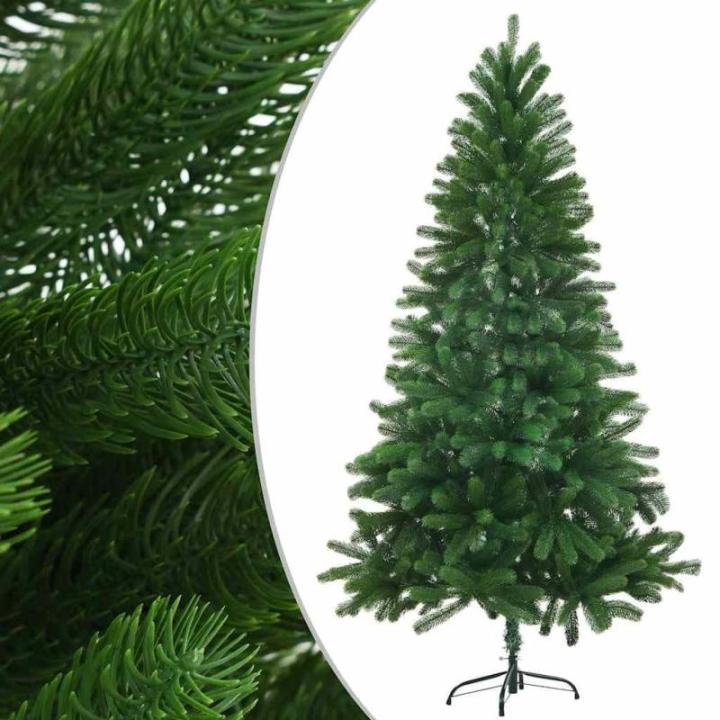 Künstlicher Weihnachtsbaum mit Beleuchtung & Kugeln mit LED Beleuchtung 150 cm Grün
