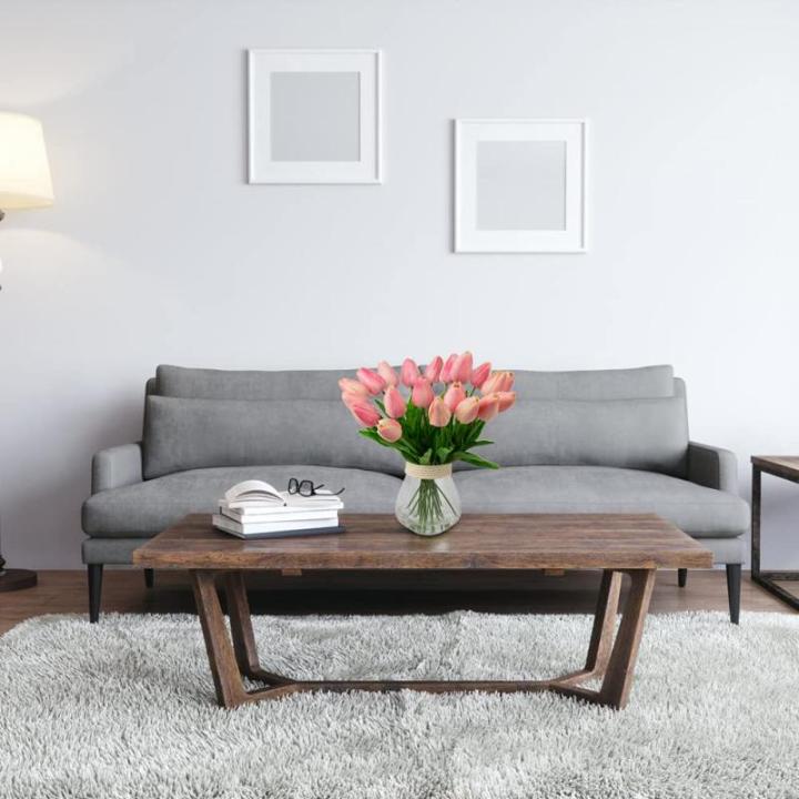 20 stuks kunstbloemen, kunstbloemen, tulp, kunstbloemen, tulp, bloemenboeket, latex, bloemen, zijde, tulp, real-touch, voor thuis, feest, bruiloftsboeket, tuindecoratie