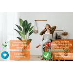 Strelitzie MN-KP-2210 Paradijsvogelbloem, kunstplant, kunstplant, decoratie, in zwarte pot, zeer realistisch, groen, 120 cm