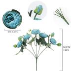 4 Boeketten Kunstmatige Peony Zijde Bloemen