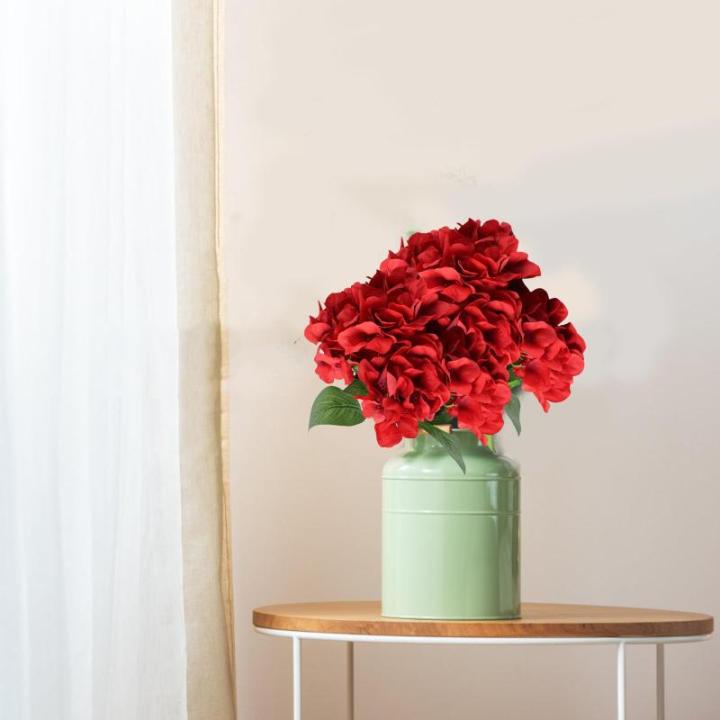 Decoratieve kunstbloemen, kunstbloemen, hortensia, pioenroos, boeket, plastic bloem voor bruiloft, balkon, tuin, bloembak, feest, tafeldecoratie 1114