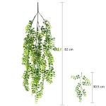 Mihunon Kunstmatige Ivy Vine 2 stuks kunstmatige ophanging Vine Planten vervalste kunststof groen Ivy Garland voor bruiloft muur buiten ophangen planten omheining spalier