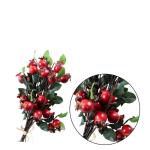 4 Stück Weihnachtsdekorationen Künstliche Beeren Weihnachtsschmuck Winterbeflockte Plektren Gefälschte Obst Wohnkultur Girlandendekor Blumenkorb Dekoration Hagebutten Ländlich