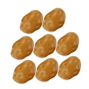 8st Simulationskartoffeln Dekorative Kartoffelrequisiten Künstliche Kartoffelverzierung Schaufenster-kartoffelornamente Realistische Gemüsemodelle Gefälschte Kartoffelstütze Sc