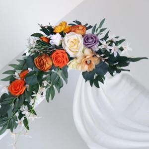Künstliche Rose Leaf Garland Reben Rattan Floral Greenery Hochzeit Party Hintergrund Arch Wand Dekoration