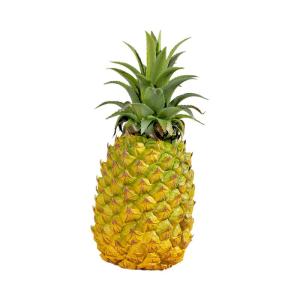 Authentische Ananas Skulptur, Kunstobst Deko für Zuhause, Elegantes Ornament, 11cmx27cm