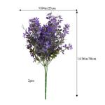 2pcs Künstliche Pflanzen Lila Kunstblumen Ahornblatt Plastikblumen Lila Künstliche Dekopflaznen Sträucher Unechte Pflanzen für Tischdeko Balkon Draußen Fensterbank Dekoration
