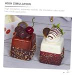 Fake Kuchen künstliche Kuchen 8 stücke Simulation Kuchen Dessert-Shop Requisiten Kuchen Modelle Kuchen Requisiten Hause Dekorative Realistisches Essen